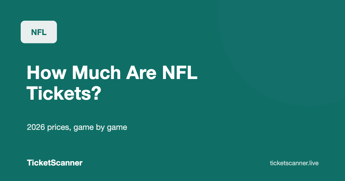 How Much Are NFL Tickets in 2026? Real Prices for 211 Games